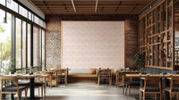 Colorful retro blossoms on neutral background GD836

