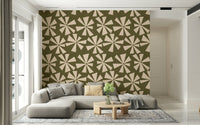 Zany Retro Burst wallpaper swish pattern.