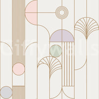 Retro Chic Art Deco Wallpaper⁠