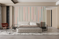 Modern retro stripe pattern for walls
