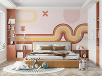 Cozy retro wallpaper for walls

