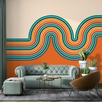 Playful vintage wallpaper for walls

