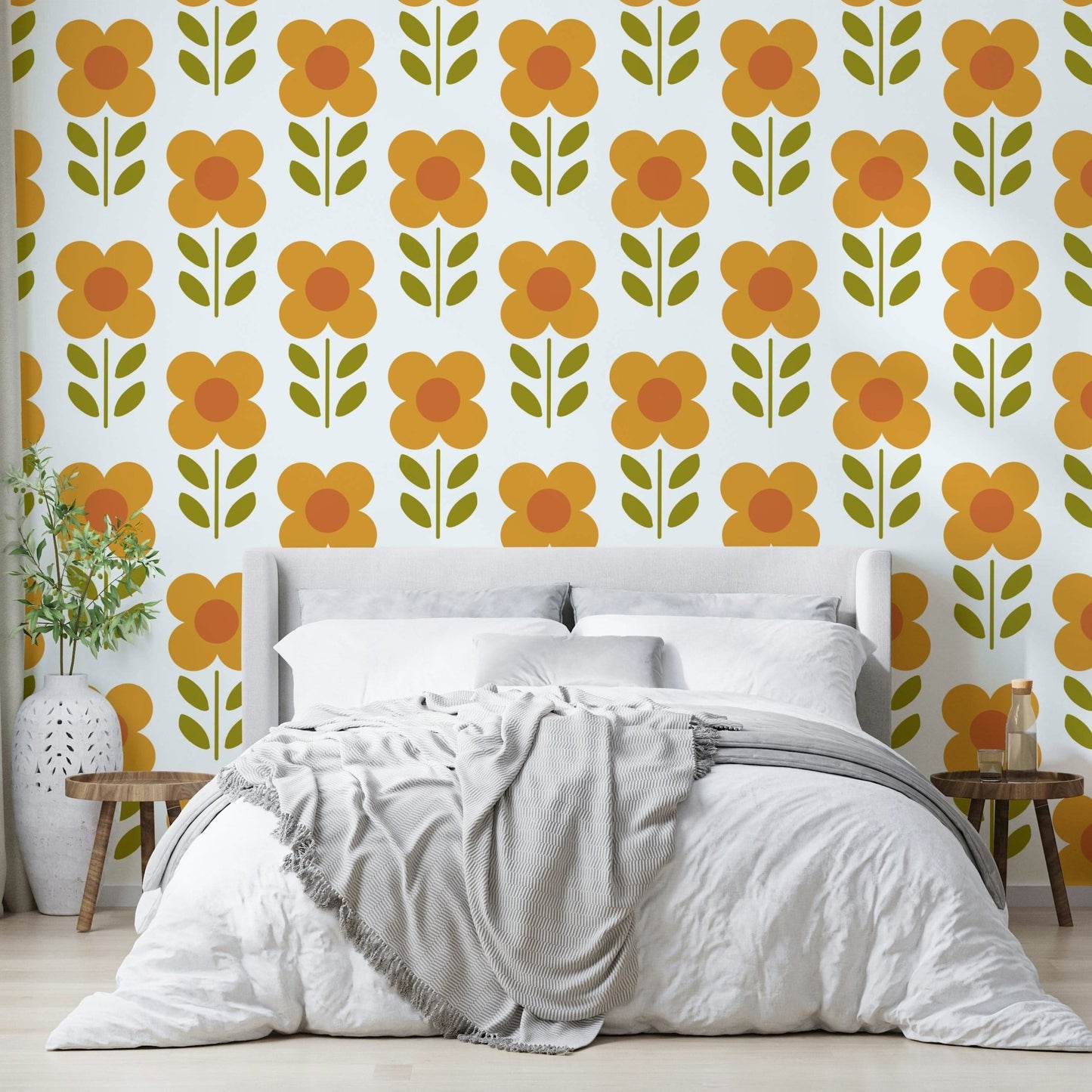 Retro wildflower seamless pattern

