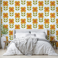 Retro wildflower seamless pattern


