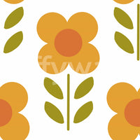 Colorful floral vector art print

