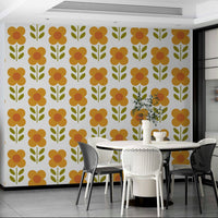 Vintage flower wallpaper print

