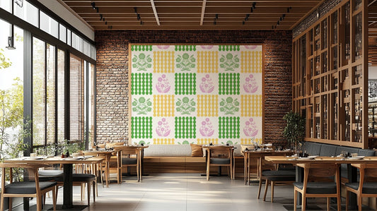 Captivating arrangement of stylized floral patterns.

