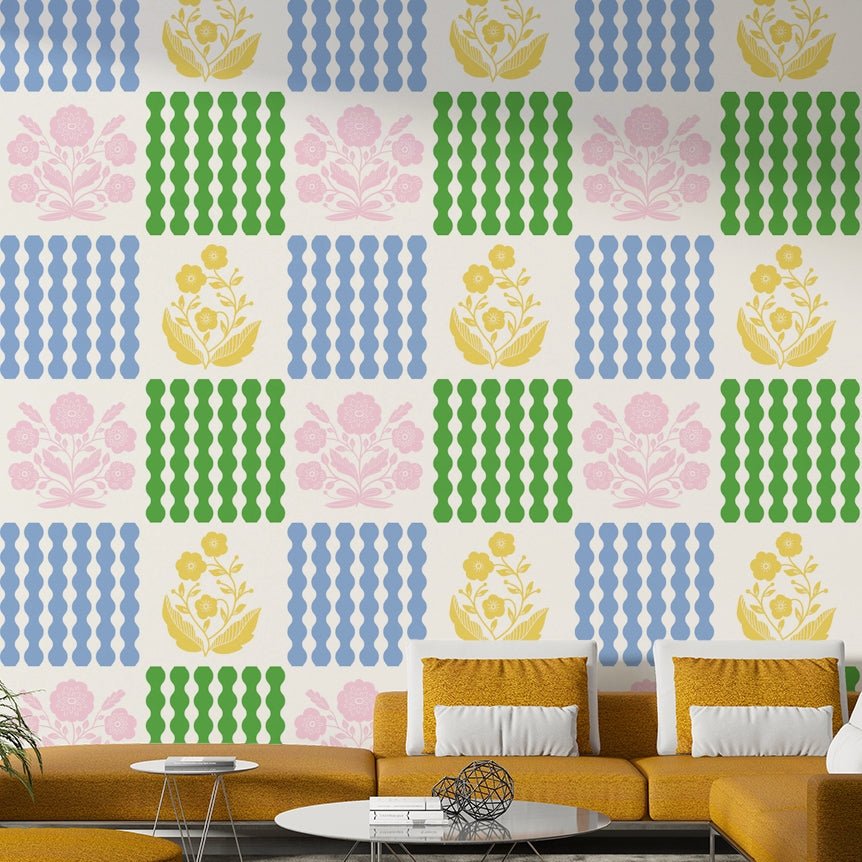 Cheerful oranges, sunny yellows, earthy browns, refreshing greens.

