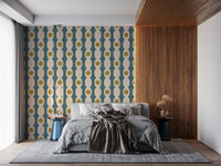 Vintage look Retro Fusion Wallpaper textured pattern.