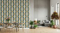 Textured fabric look of the appealing Retro Fusion Wallpaper.