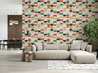 Bold graphic wallpaper for walls Geo Harmony