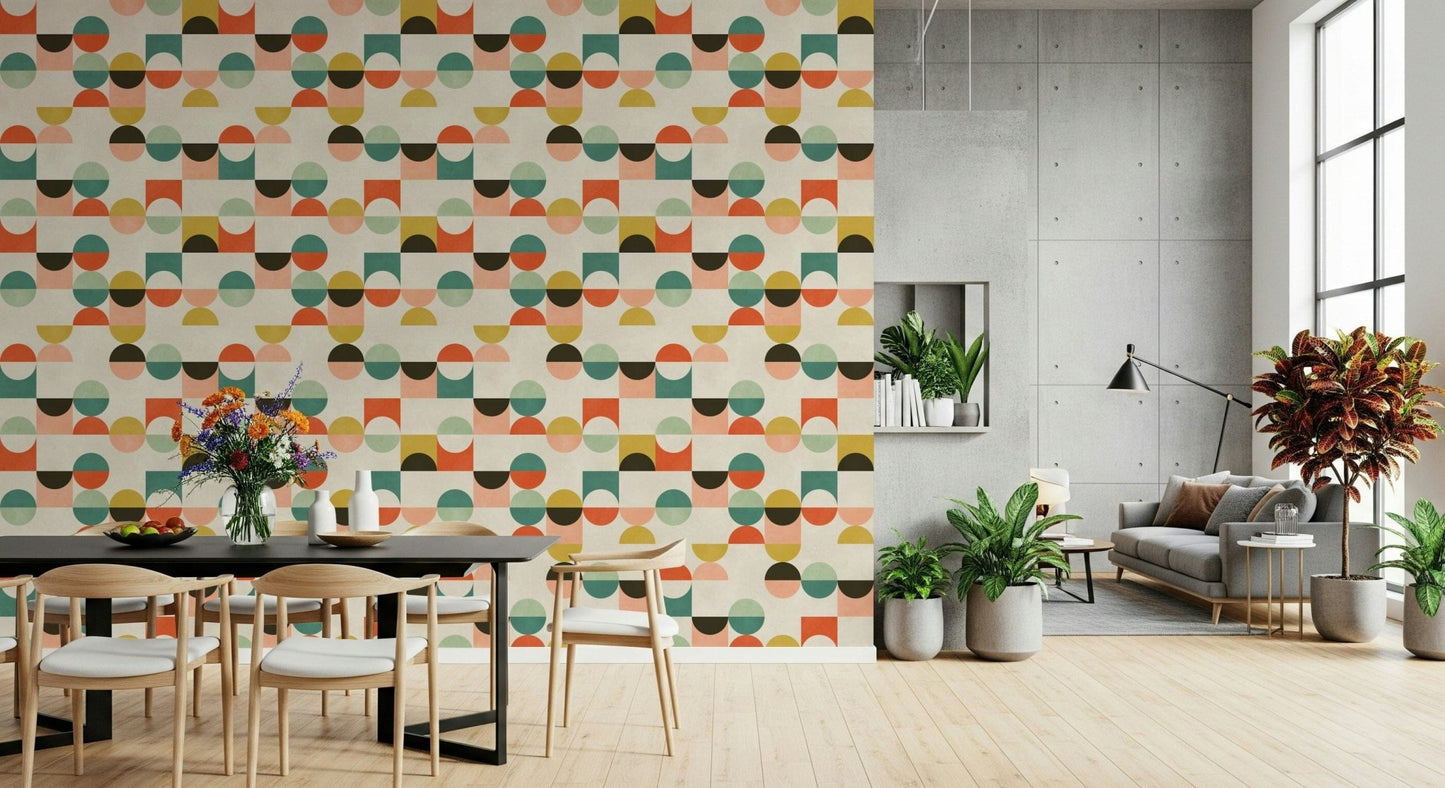 Geometric Geo Harmony accent wall treatment