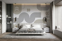 Dynamic retro wallpaper pattern detail GD587

