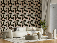 Nursery accent Retro Geometry sophisticated pattern design.