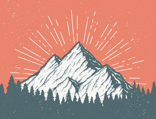 Snow Peak Mountain Children Wallpaper Mural