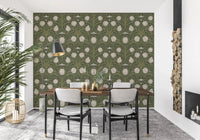Dining room Nouveau Tulips wallpaper with heritage-inspired botanical styling, GD9112