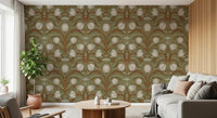 Office Home Nouveau Tulips wallpaper with vintage garden styling