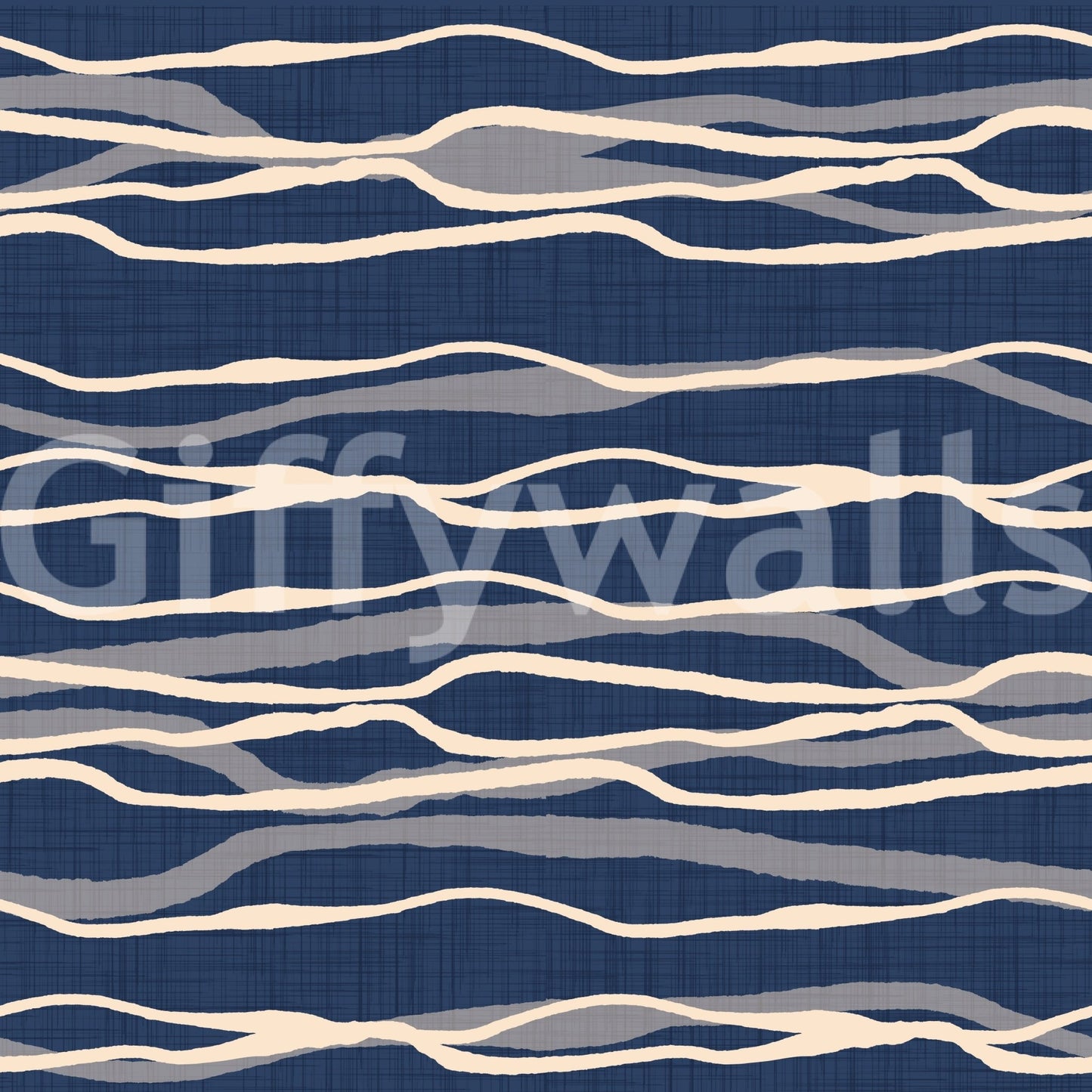 Soft stripes evoking ocean movement
