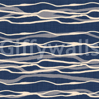 Soft stripes evoking ocean movement
