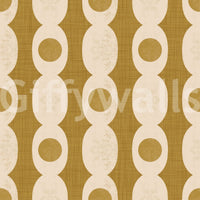 Sophisticated geometric Retro Ovals Wallpaper finish