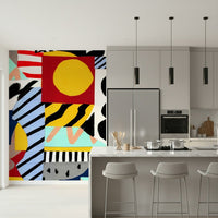 A contemplative stylish pattern wallpaper mural for a feature wall.