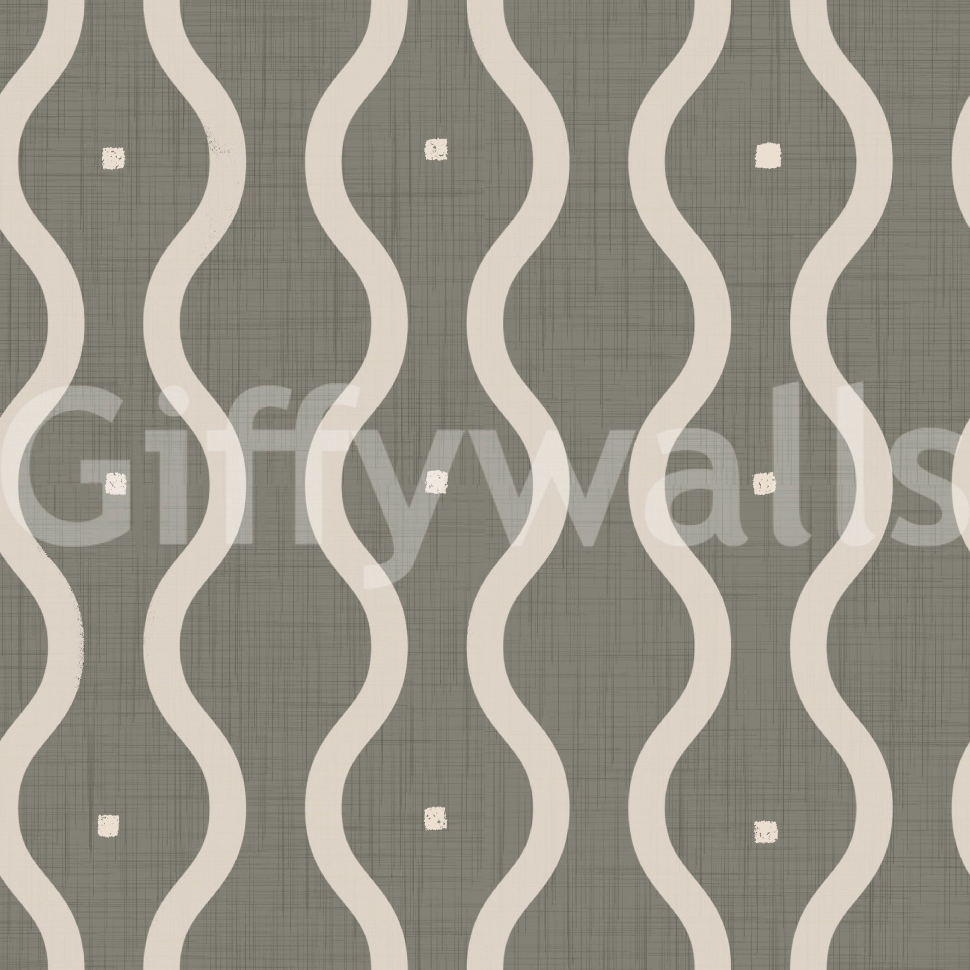 Retro Rhythm Taupe Wallpaper⁠