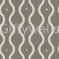 Retro Rhythm Taupe Wallpaper⁠