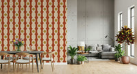 Graphic mustard Retro Rings Wallpaper⁠ circle visual