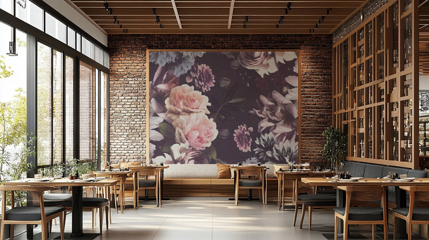 Vintage floral wallpaper for walls

