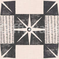 Vintage starburst wallpaper mid century

