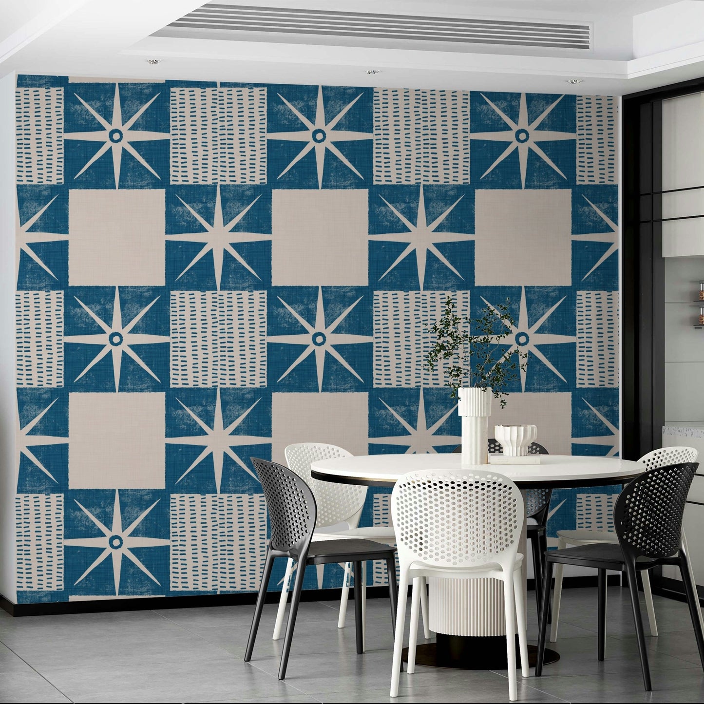 Mid century modern starburst wallpaper

