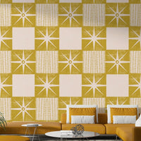 Mid century modern starburst wallpaper


