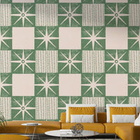 Sage green mid century wall art, GD1032