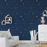 Starry sky wallpaper for cozy spaces
