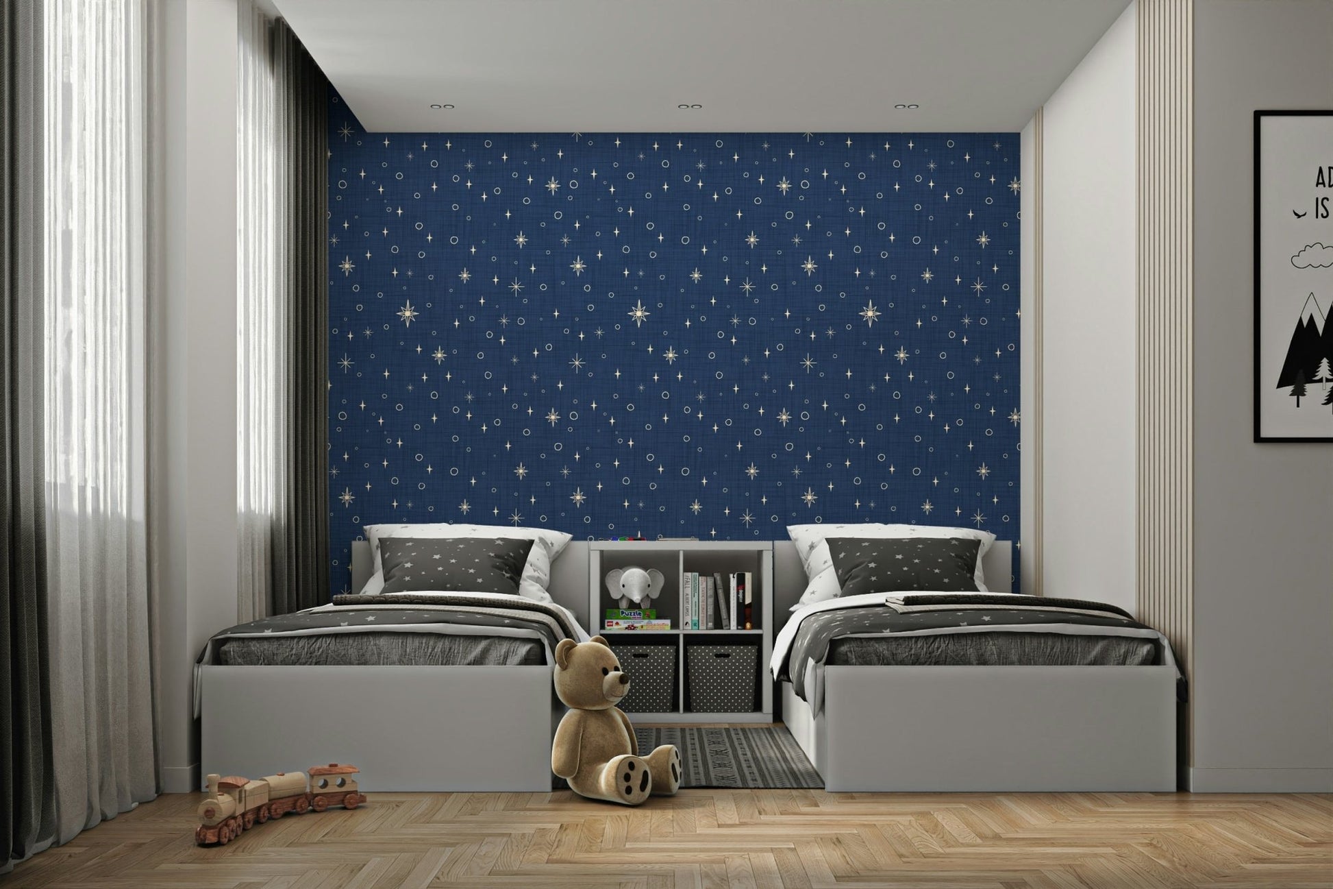 Celestial wallpaper with vintage feel

