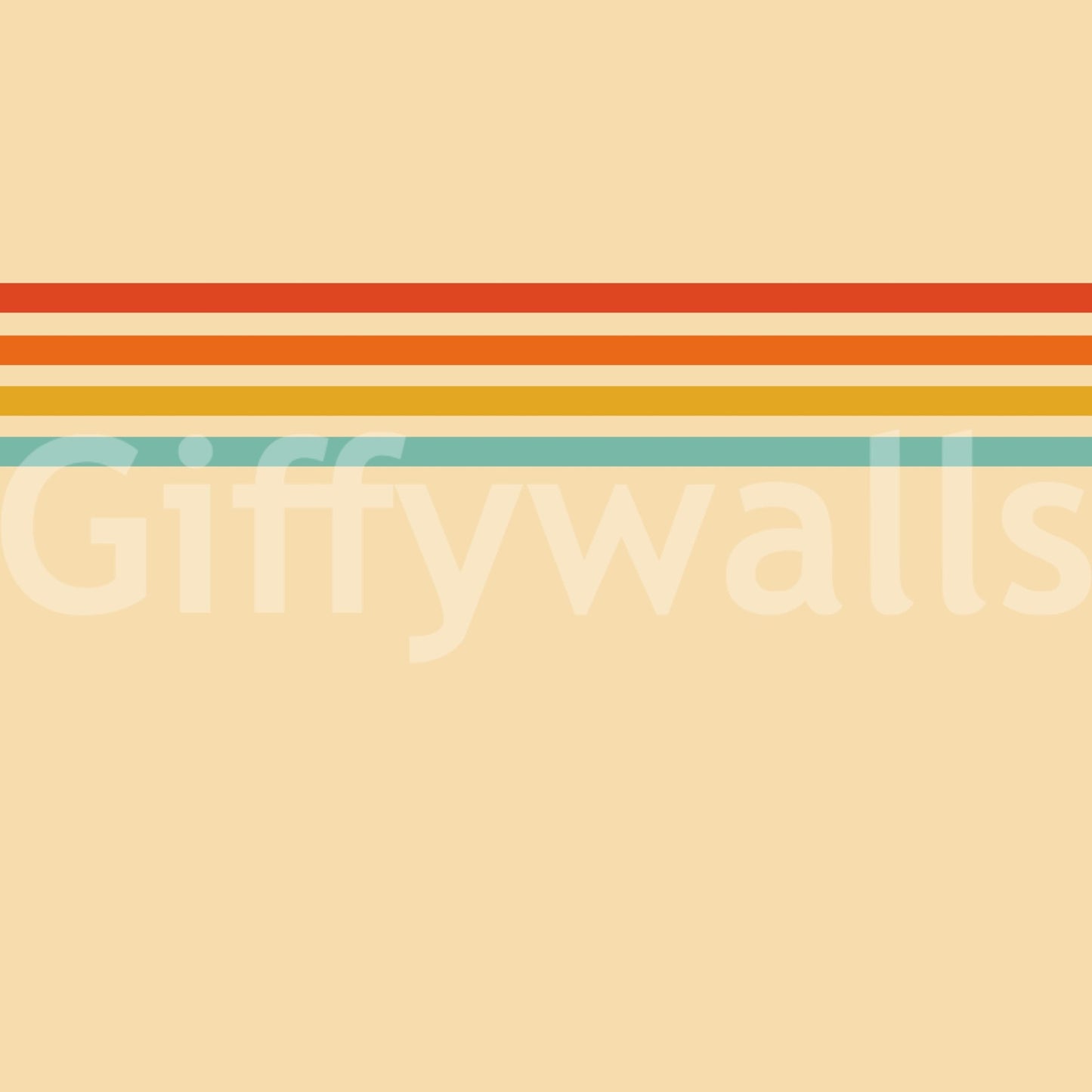Retro Stripe Revival wall mural pairs vintage character with graphic simplicity, GD9264