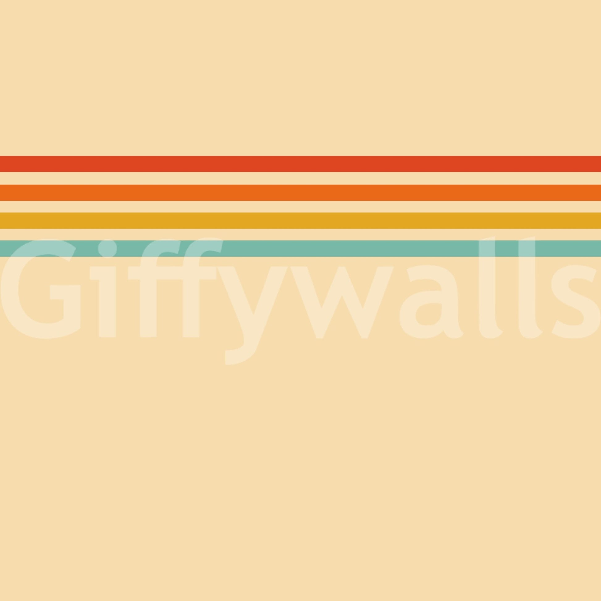 Retro Stripe Revival wall mural pairs vintage character with graphic simplicity, GD9264
