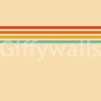 Retro Stripe Revival wall mural pairs vintage character with graphic simplicity, GD9264