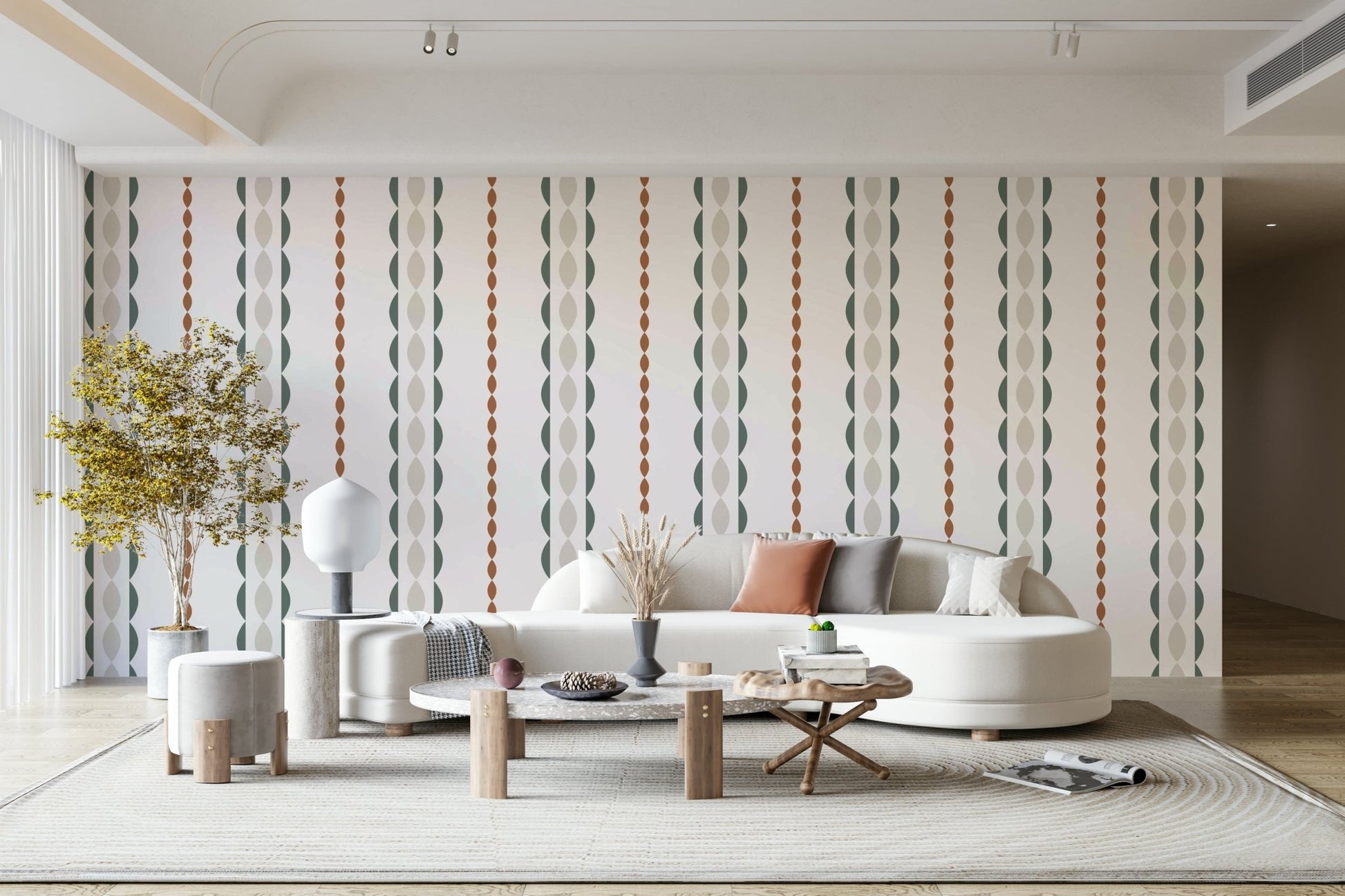 Wallpaper for walls with a fantastical landscape

