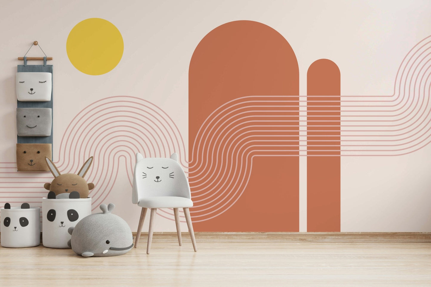 Durable and easy to install wallpaper mural

