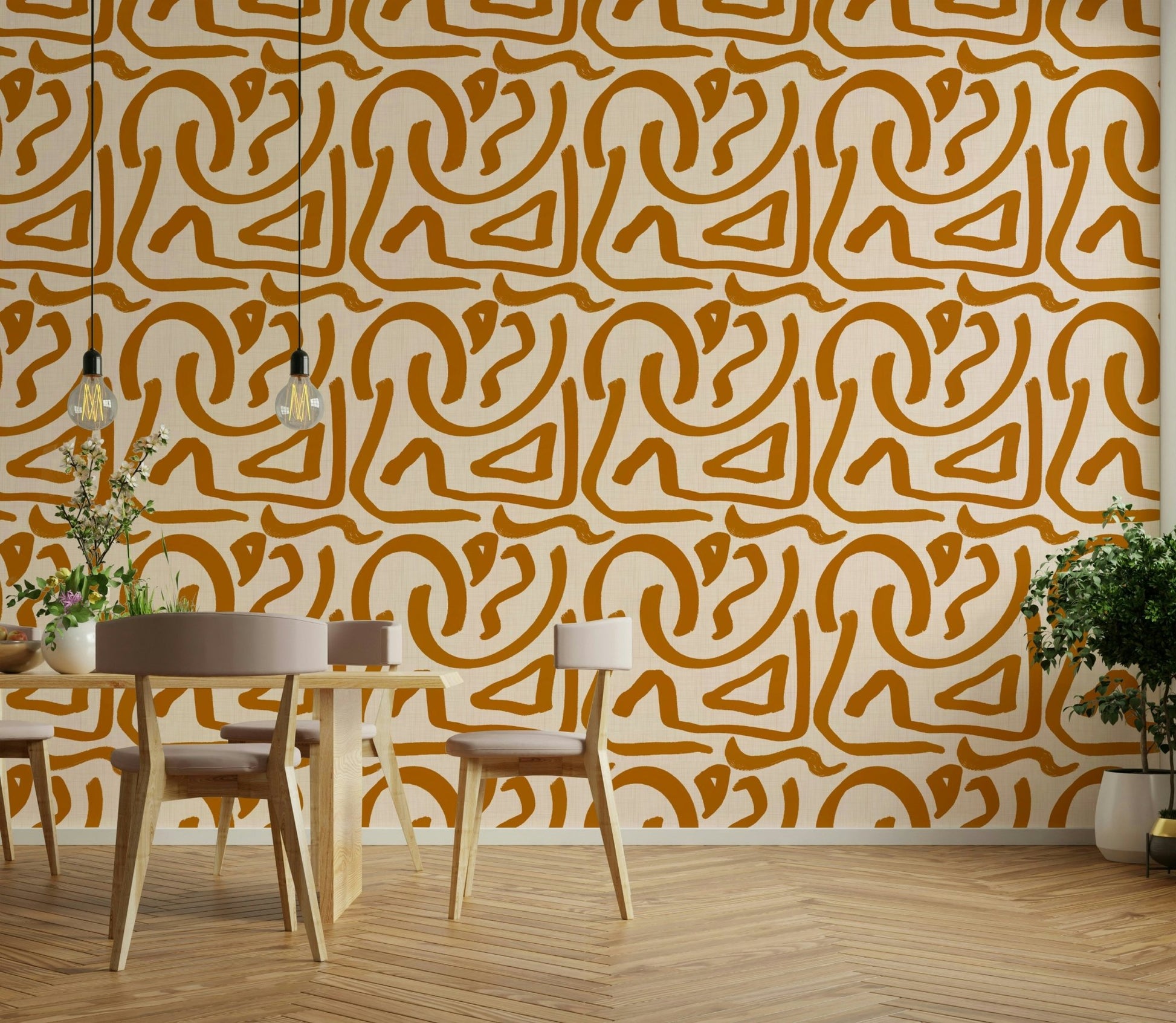 Terra color retro scribbles brush wallpaper
 GD653
