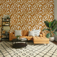 Abstract retro terra scribbles wall decor
 GD653
