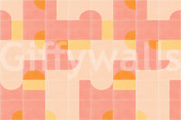 Stylish tile mural with vintage charm
