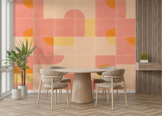 Retro Tiles 02 mural wallpaper
