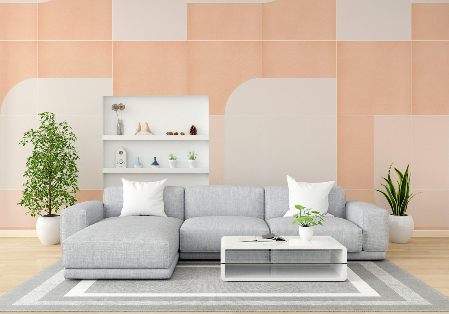 Classic tile look with modern edge
