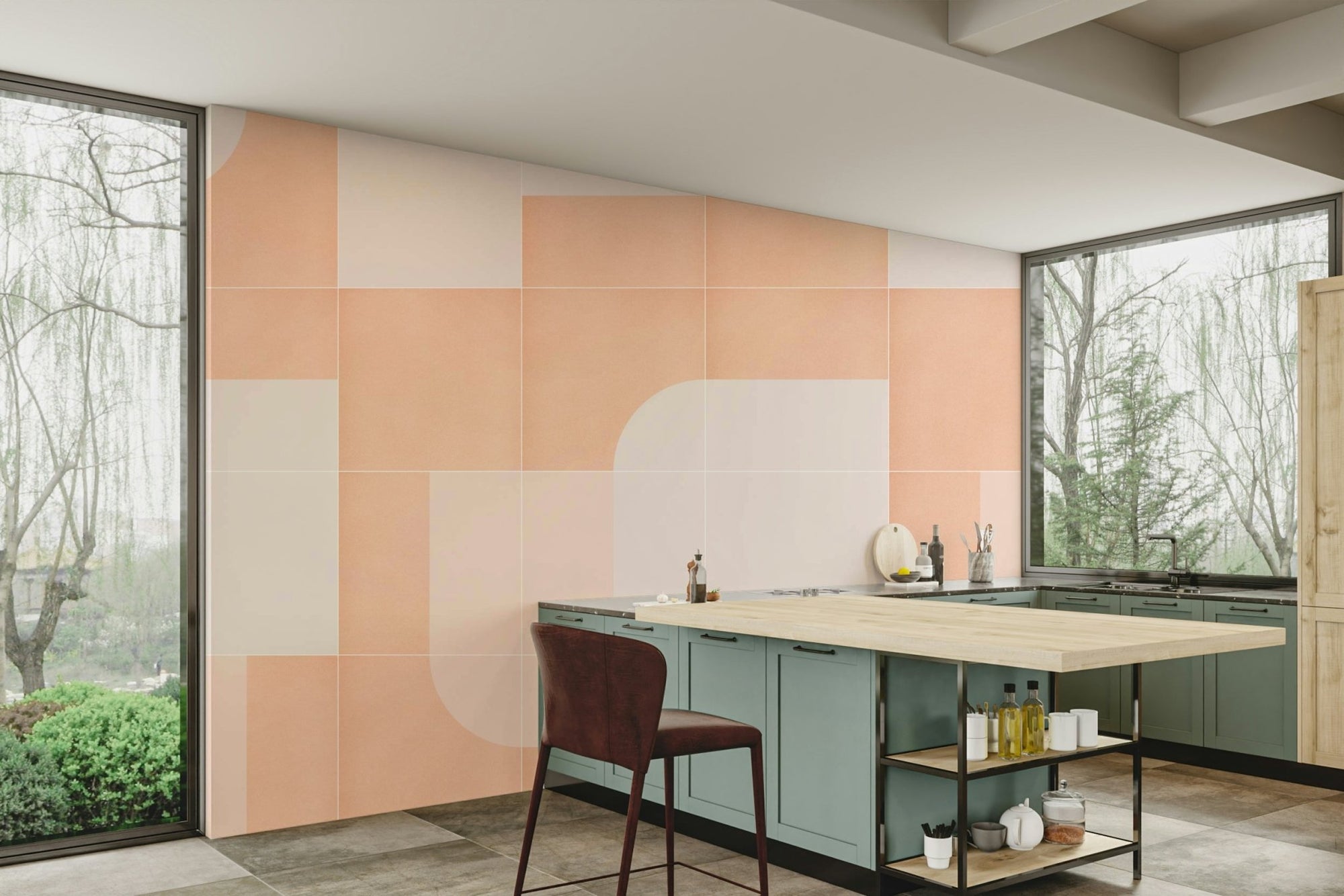Retro Tiles 04 mural wallpaper, GD2502