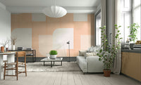 Muted color geometric wallpaper
