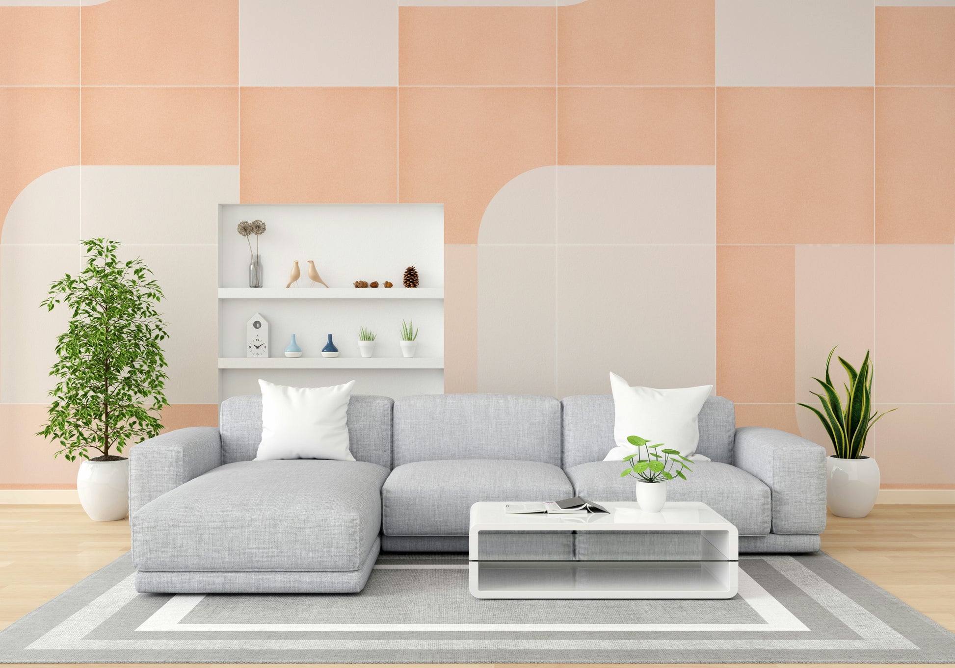 Classic tile look with modern edge
