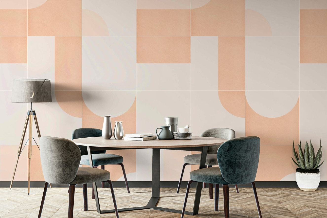 Retro Tiles 05 mural wallpaper
