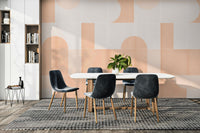 Vintage tile pattern wall design
